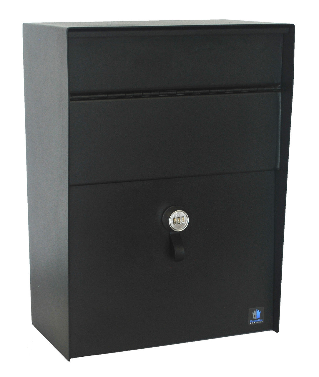 Black high-security locking payment drop box