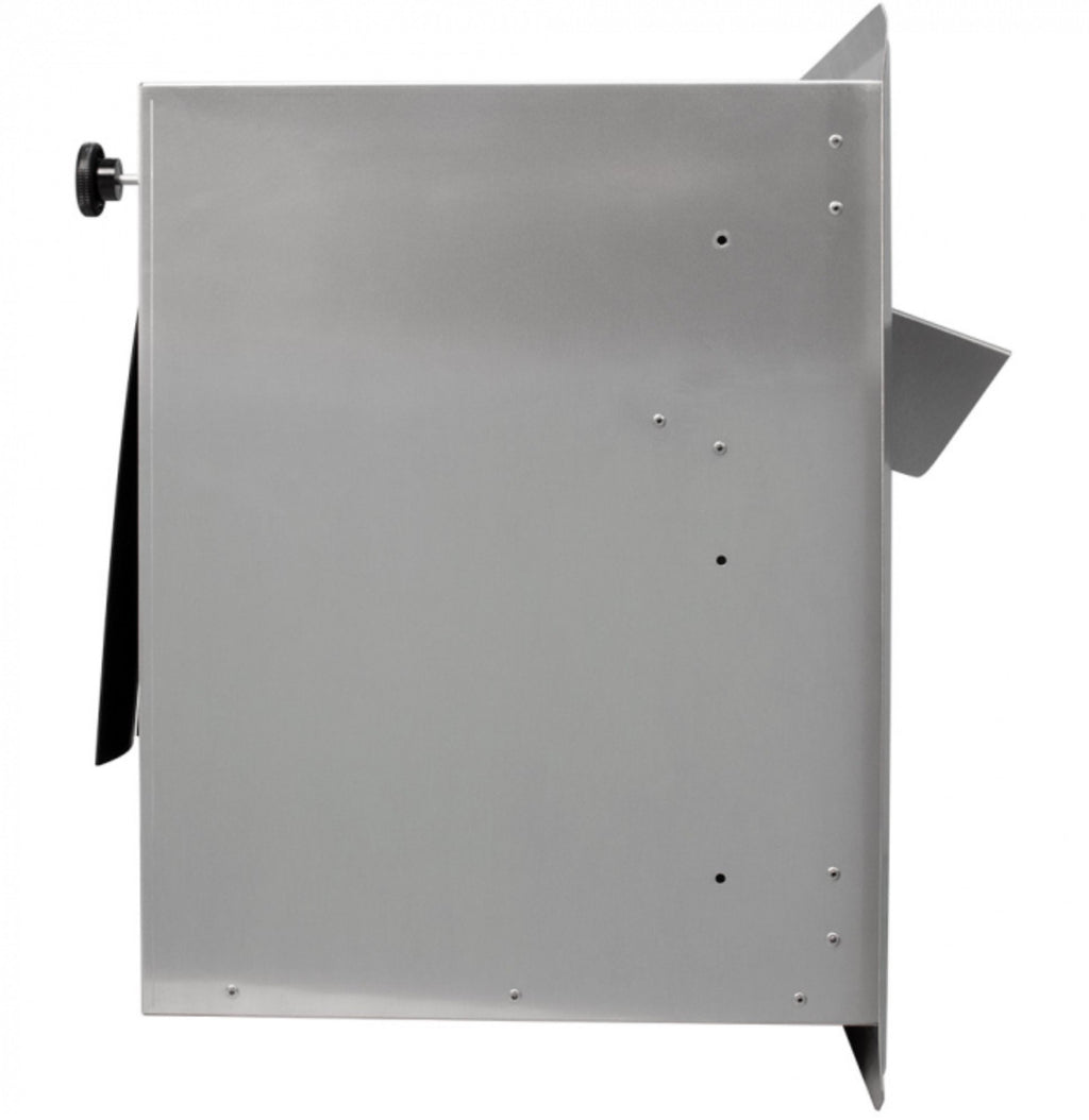 Stainless Steel Through Wall Book Depository Drop Side View
