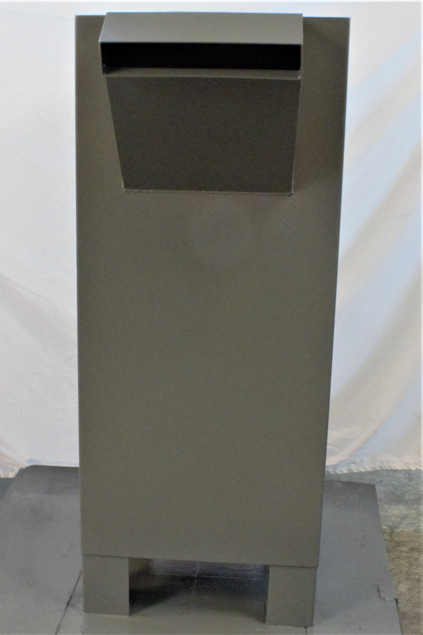 Dual Drop Free Standing Payment Dropbox Drive up and Walk up  Front view