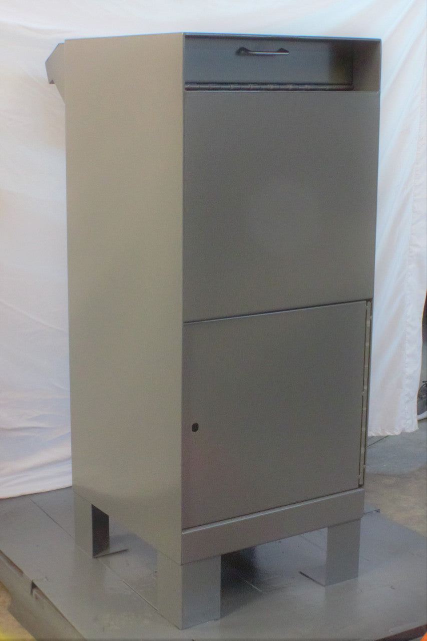 Dual Drop Free Standing Payment Dropbox Drive up and Walk up Back Side