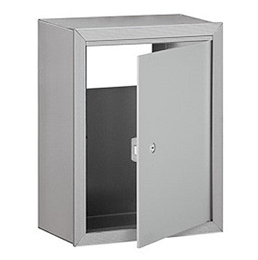 Optional Mail Slot Receptacle with door open 