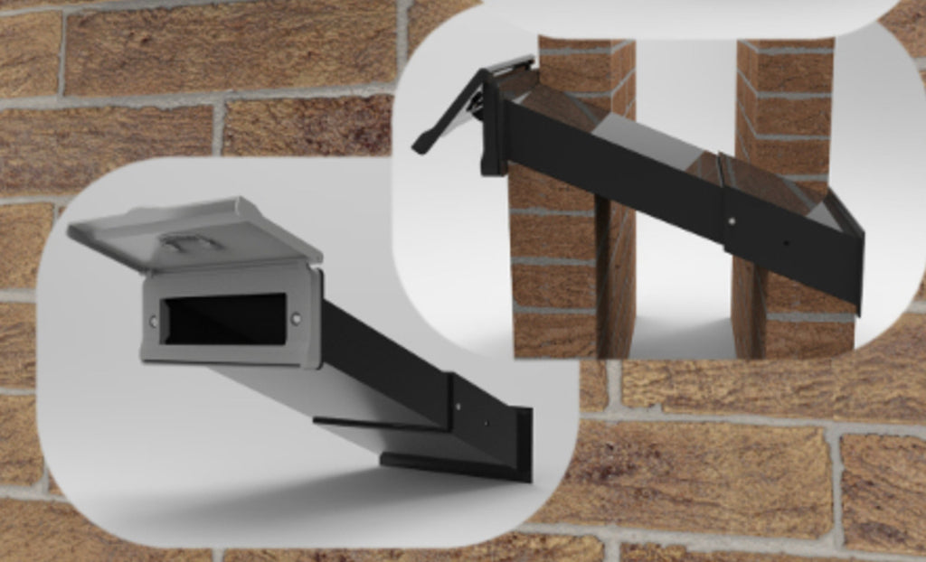Mail Slot for Walls 8" to 14" Adjustable Through Wall Mail Drop Slot