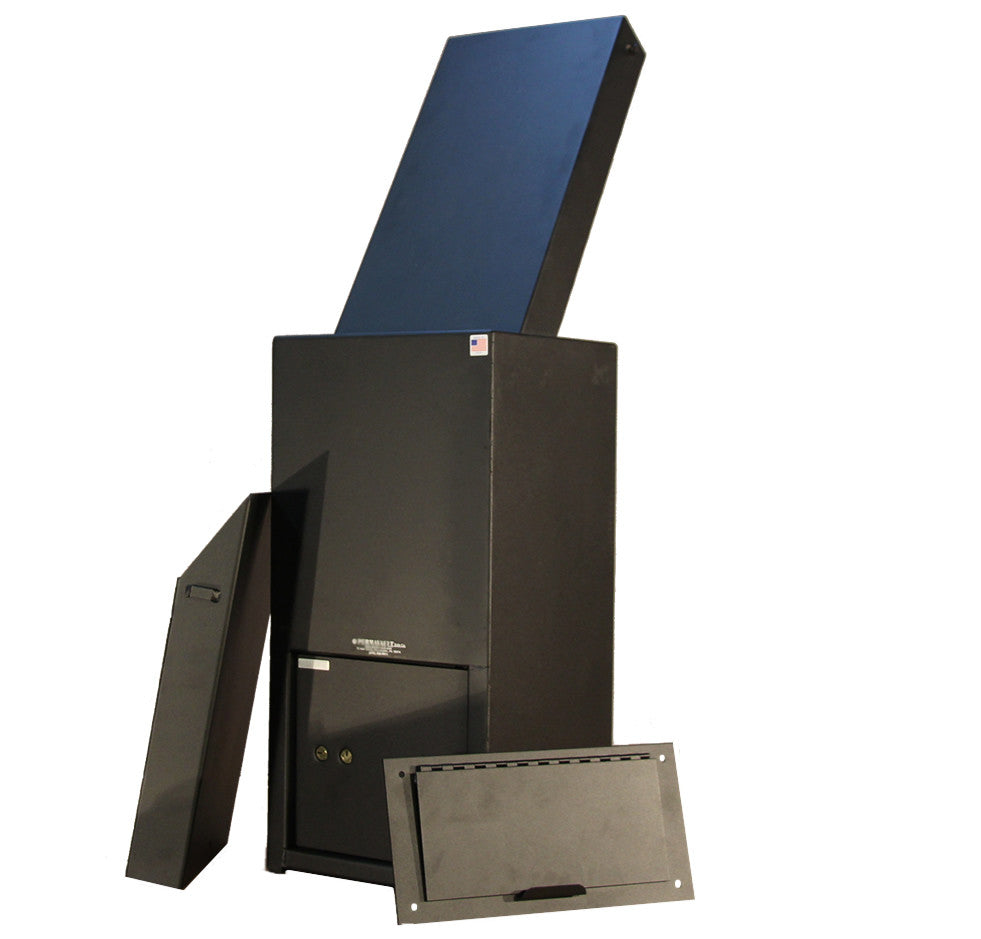 Large Chute Locking Through the Wall Drop Box