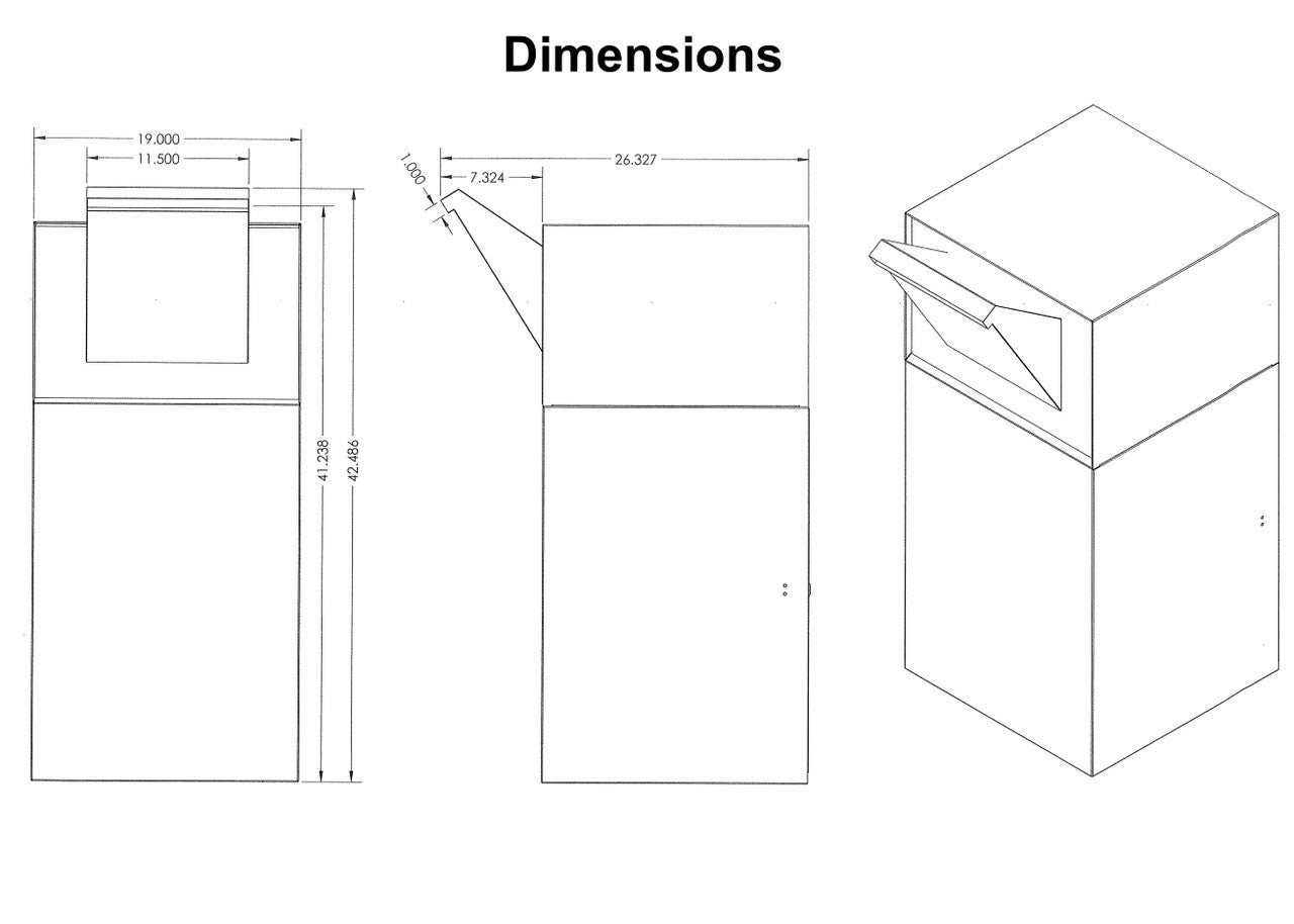 dimensions drive up ballot dropbox