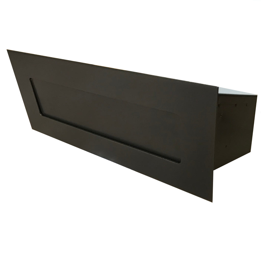 Through the Wall Letter Drop Slot with adjustable extension for up to 12" wall thickness