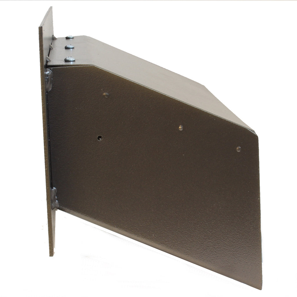 Through the Wall Letter Drop Slot with Chute  side photo