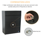 Wall Mounted mailbox with optional key lock