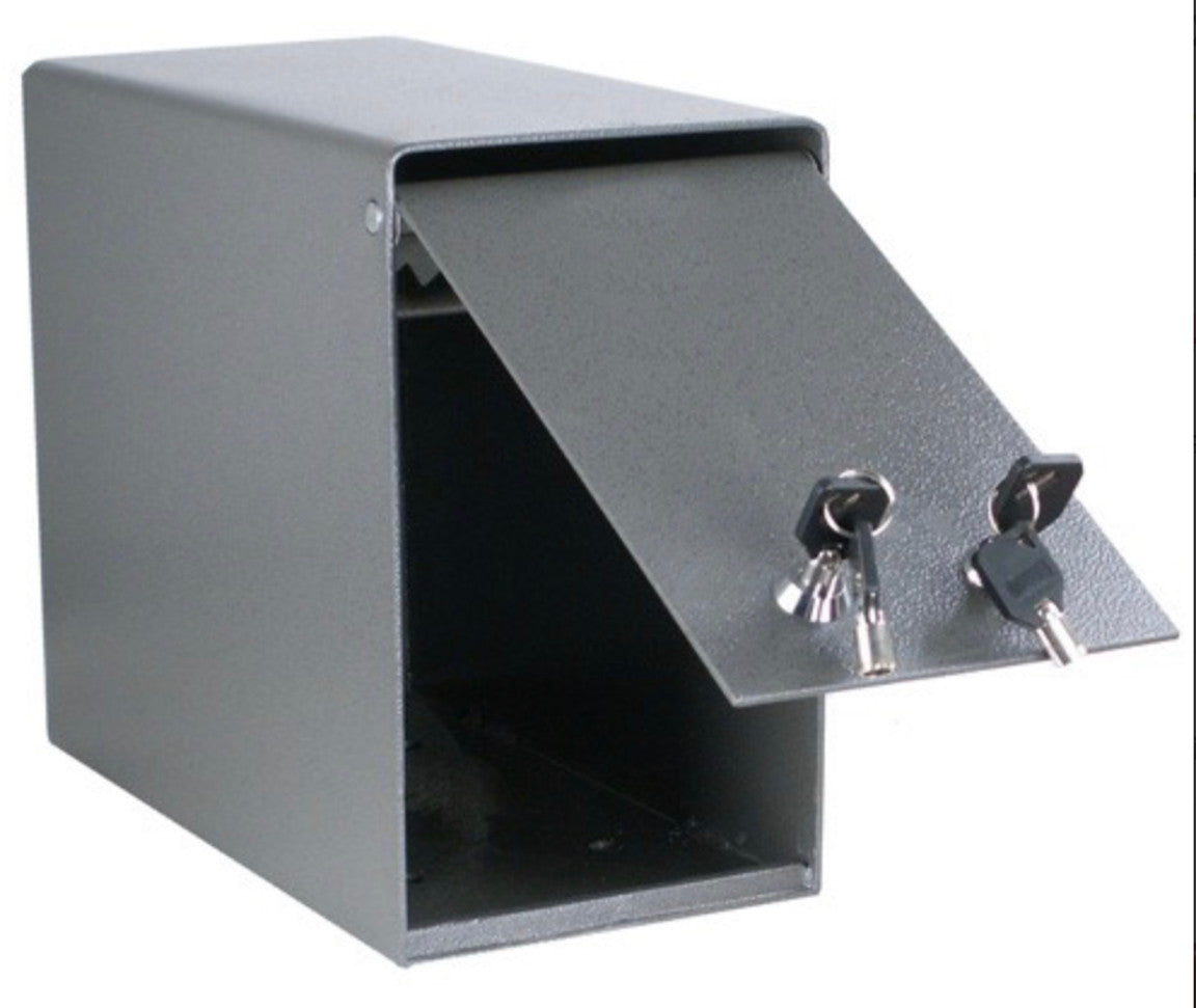Locking Cash Box with Two Locks