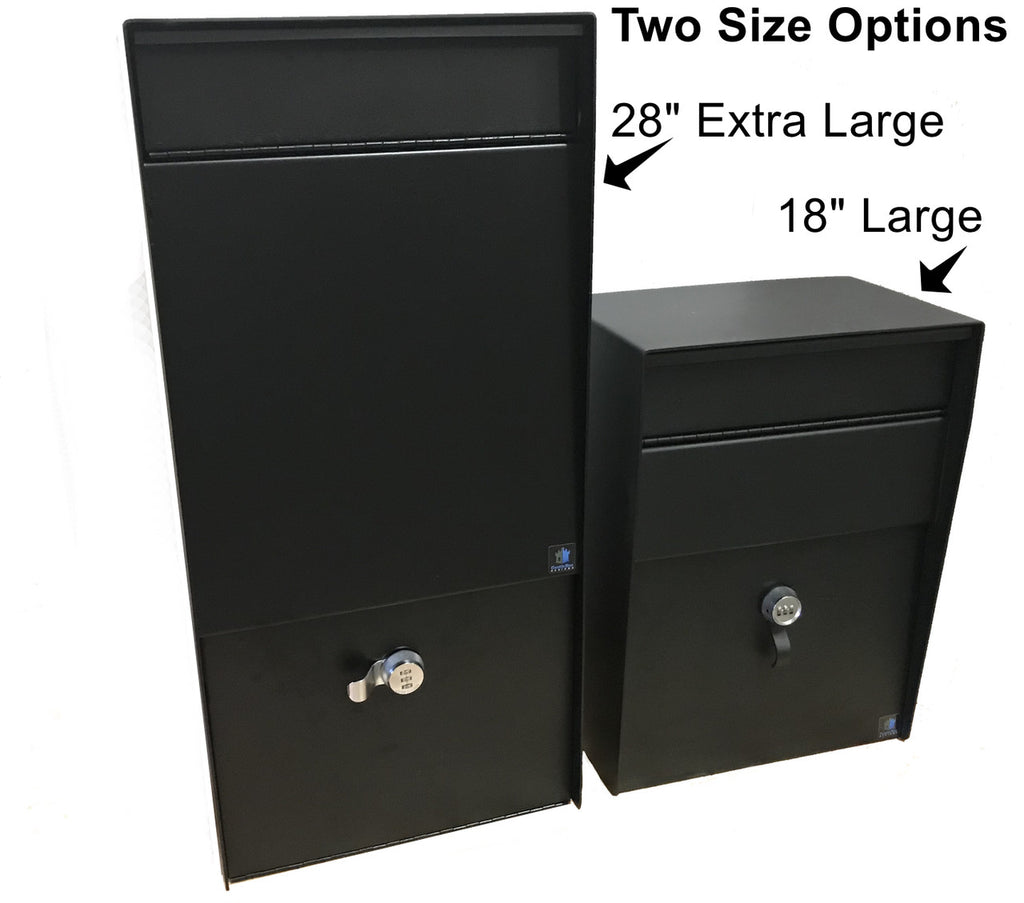 High Security Outdoor Large Wall Mounted Payment Drop Box or Secure Mailbox Made 12 Gauge Steel