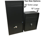 High Security Outdoor Large Wall Mounted Payment Drop Box or Secure Mailbox Made 12 Gauge Steel