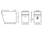 Diagram with dimensions