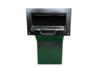 Large High Security Through the Wall Deposit Drop Box with Hopper Drop Door