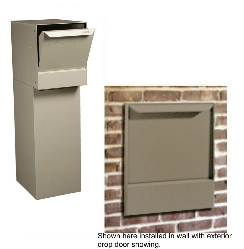 Shown installed in brick wall