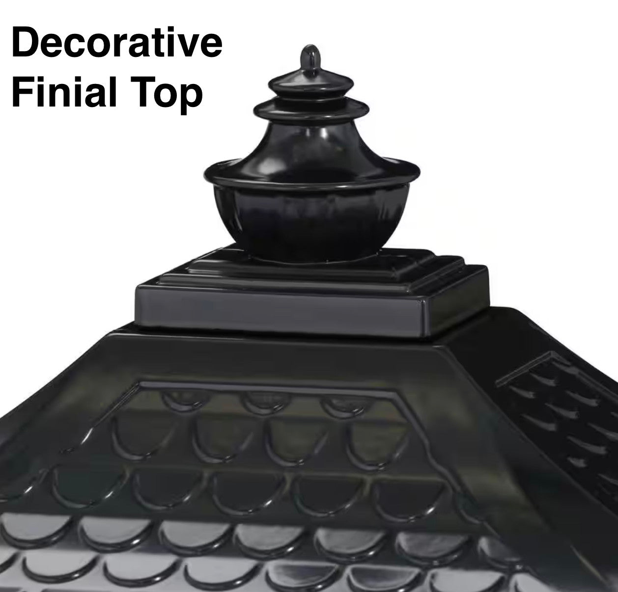 Victorian Locking Mailbox  Finial Top