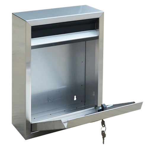 Large Stainless Steel Wall Drop Box