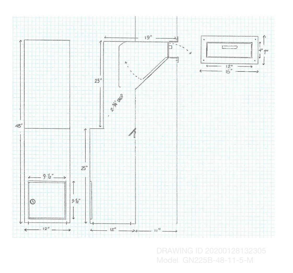 Line Drawing for 20200128132305  for 11 inch wall 