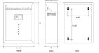 Large Stainless Steel Wall Drop Box