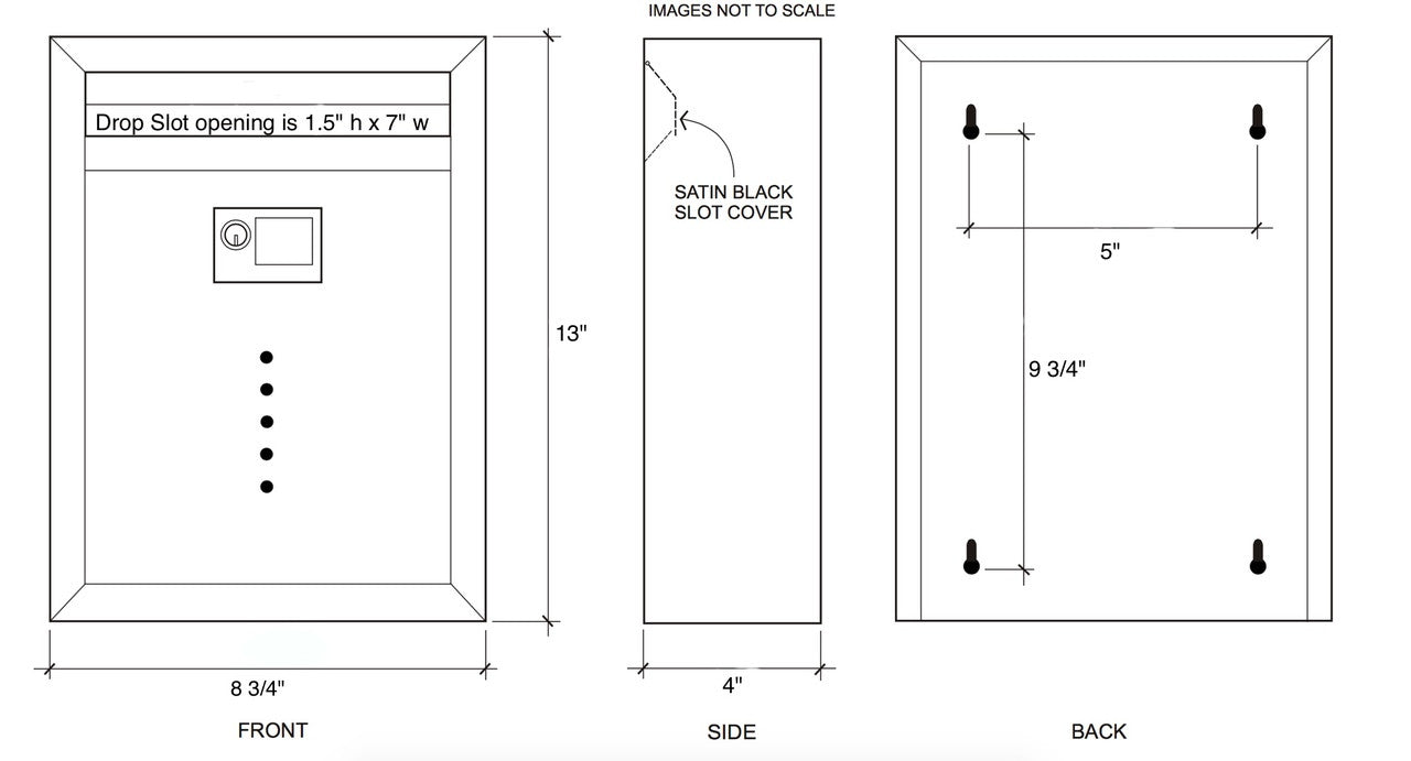 Stainless Steel Wall Drop Box