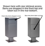 Large Parcel Locking Drop Box with Pedestal