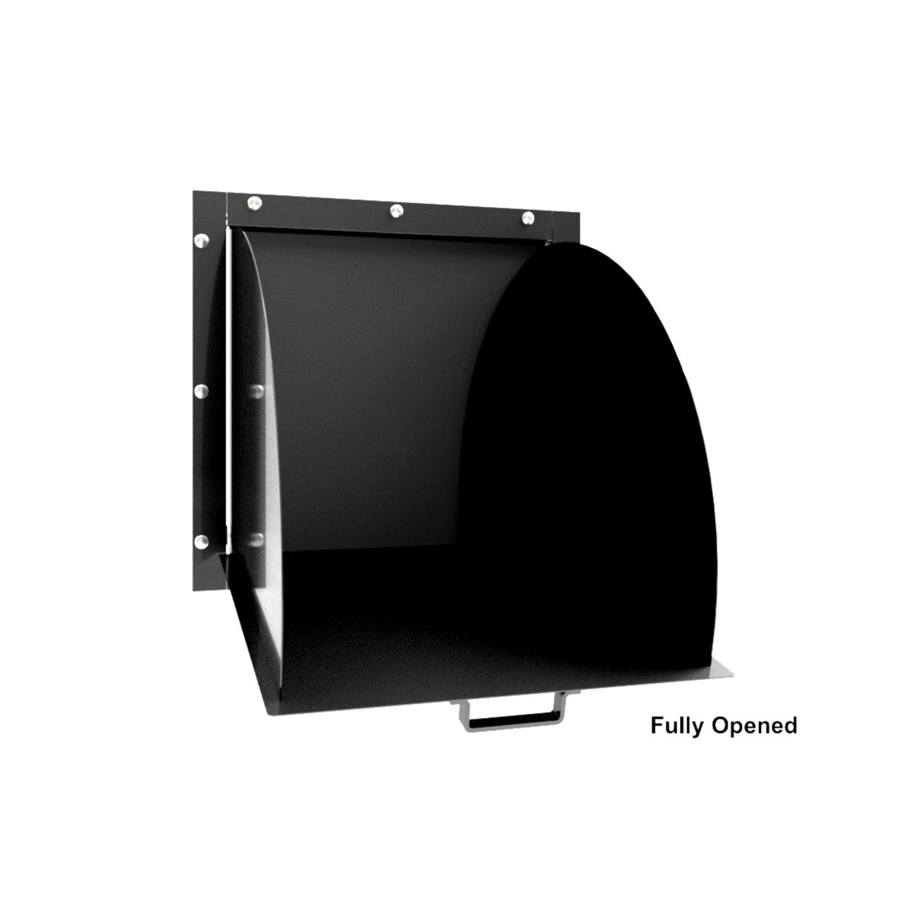 Large Through Wall Package Drop With Hopper Drop Door