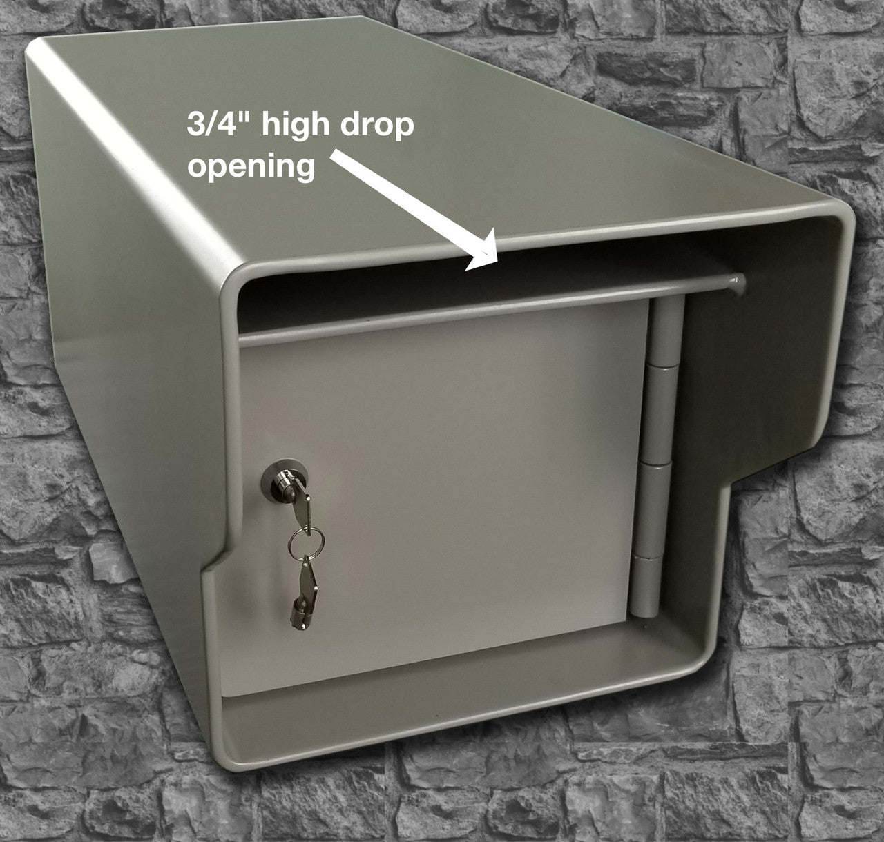 3/4 inch drop slot opening