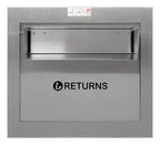 Drive Up Stainless Steel Through the Wall Drop Box optional lettering