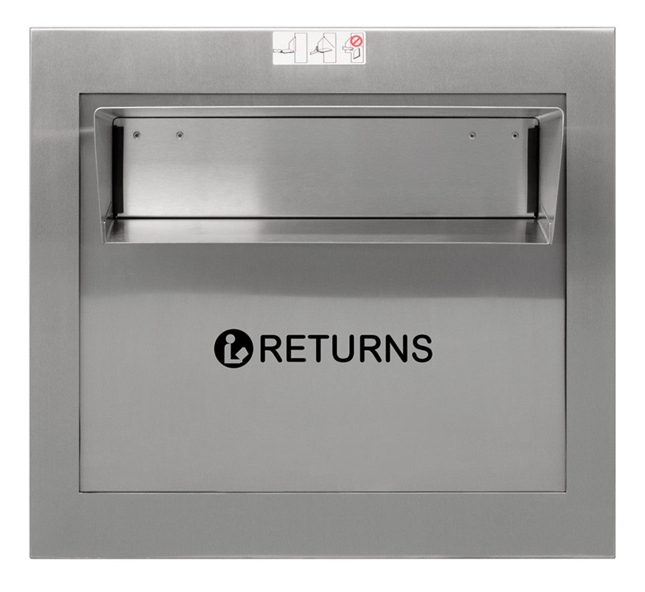 Drive Up Stainless Steel Through the Wall Drop Box optional lettering