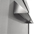 Close up drop opening Through the Wall Stainless Steel Payment Drop Box