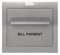 Through the Wall Stainless Steel Payment Drop Box front view