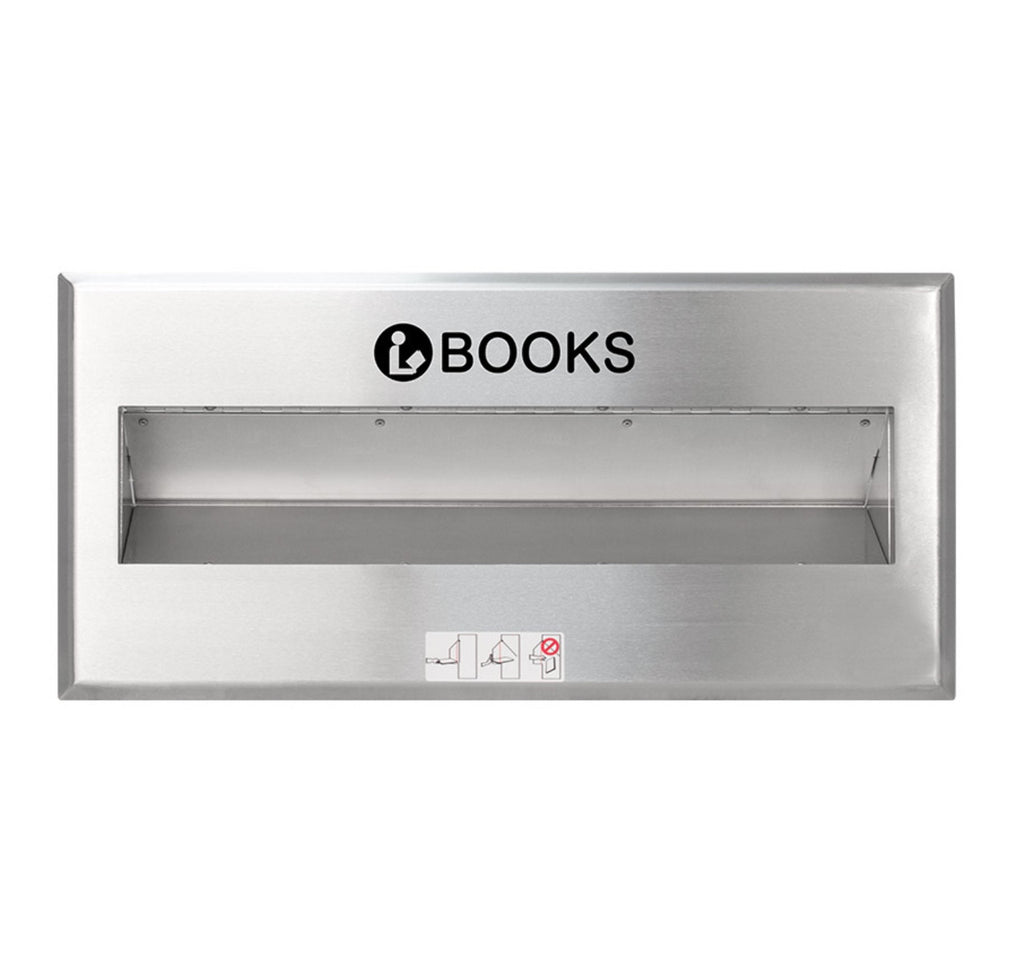 Stainless Steel Through Wall Interior Drop Slot from view