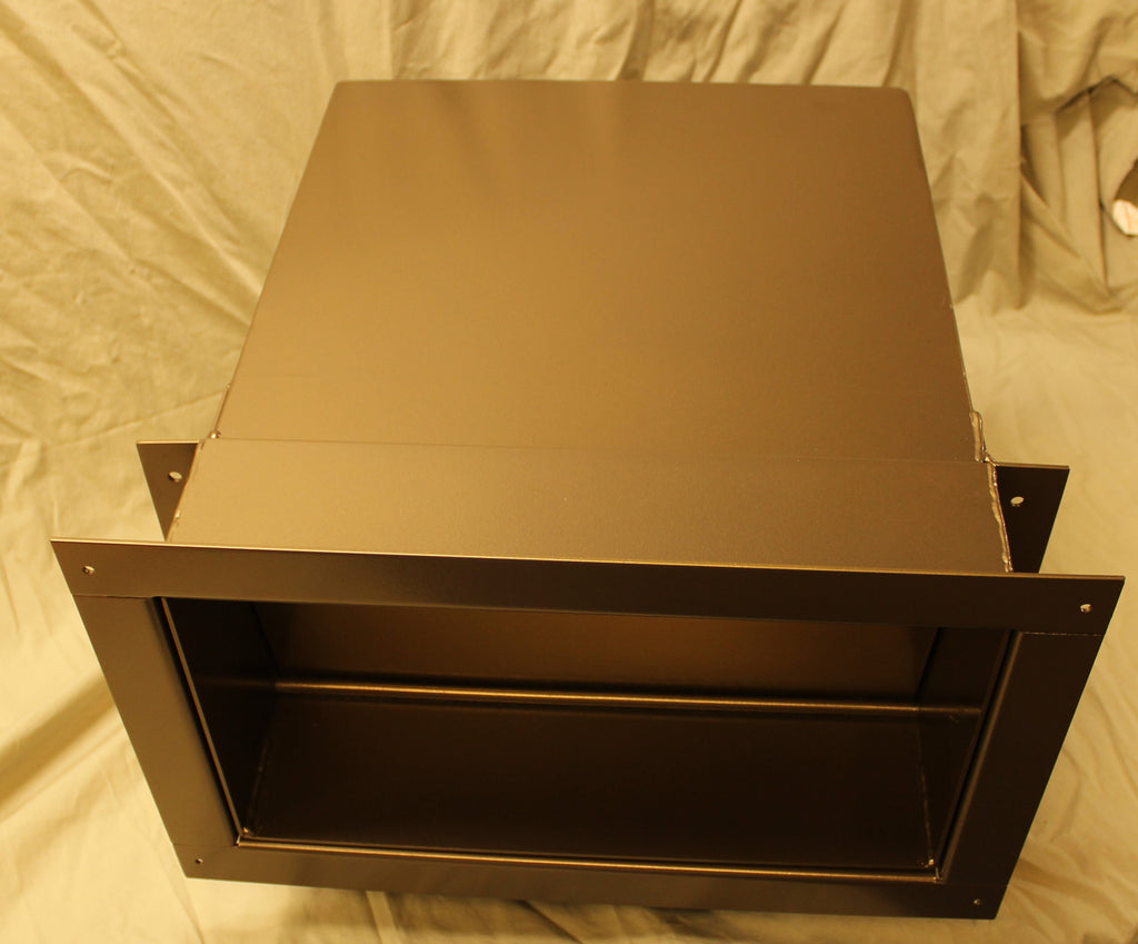 Top view Through Wall Parcel Drop Slot 