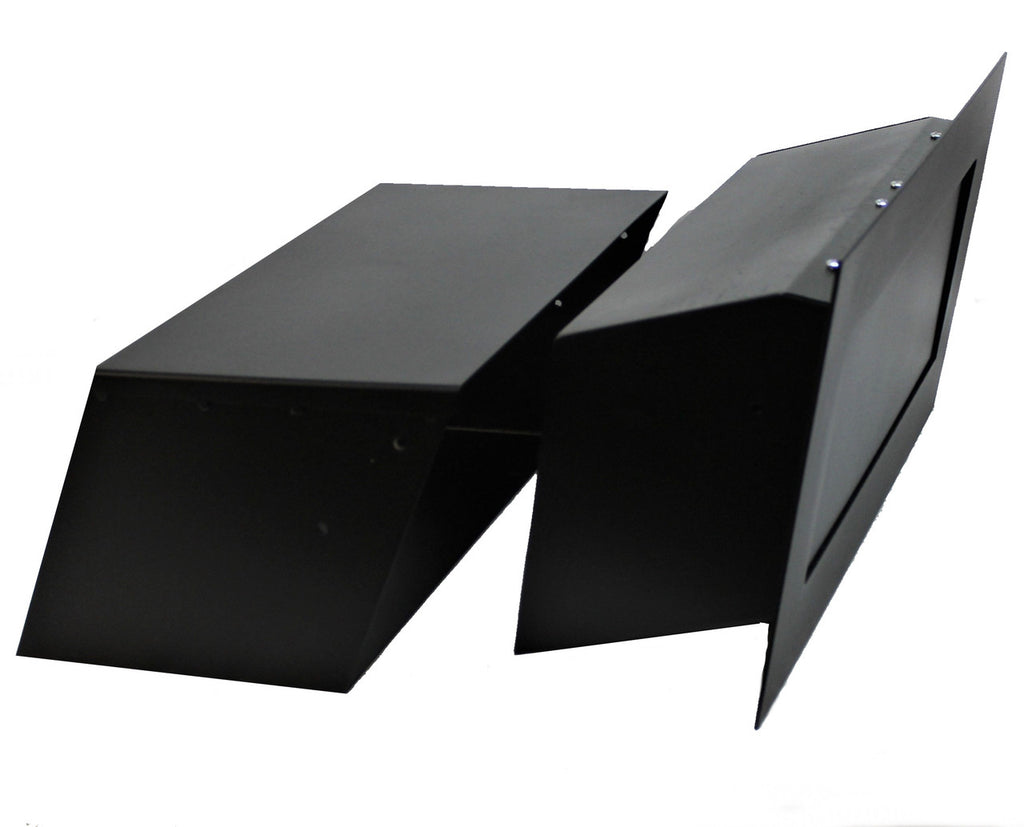 Large Through Wall Mail Drop Slot with optional chute extension