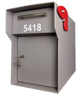 High Security Large Mailbox or Dropbox Gray