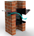 Through Wall Mail Drop Slot with Optional Receptacle