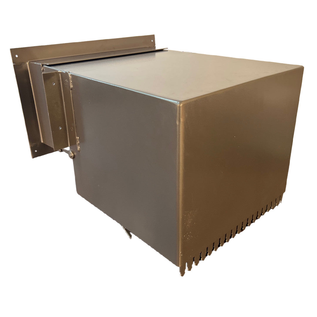 Back side view Adjustable Through Wall Parcel Drop Slot 