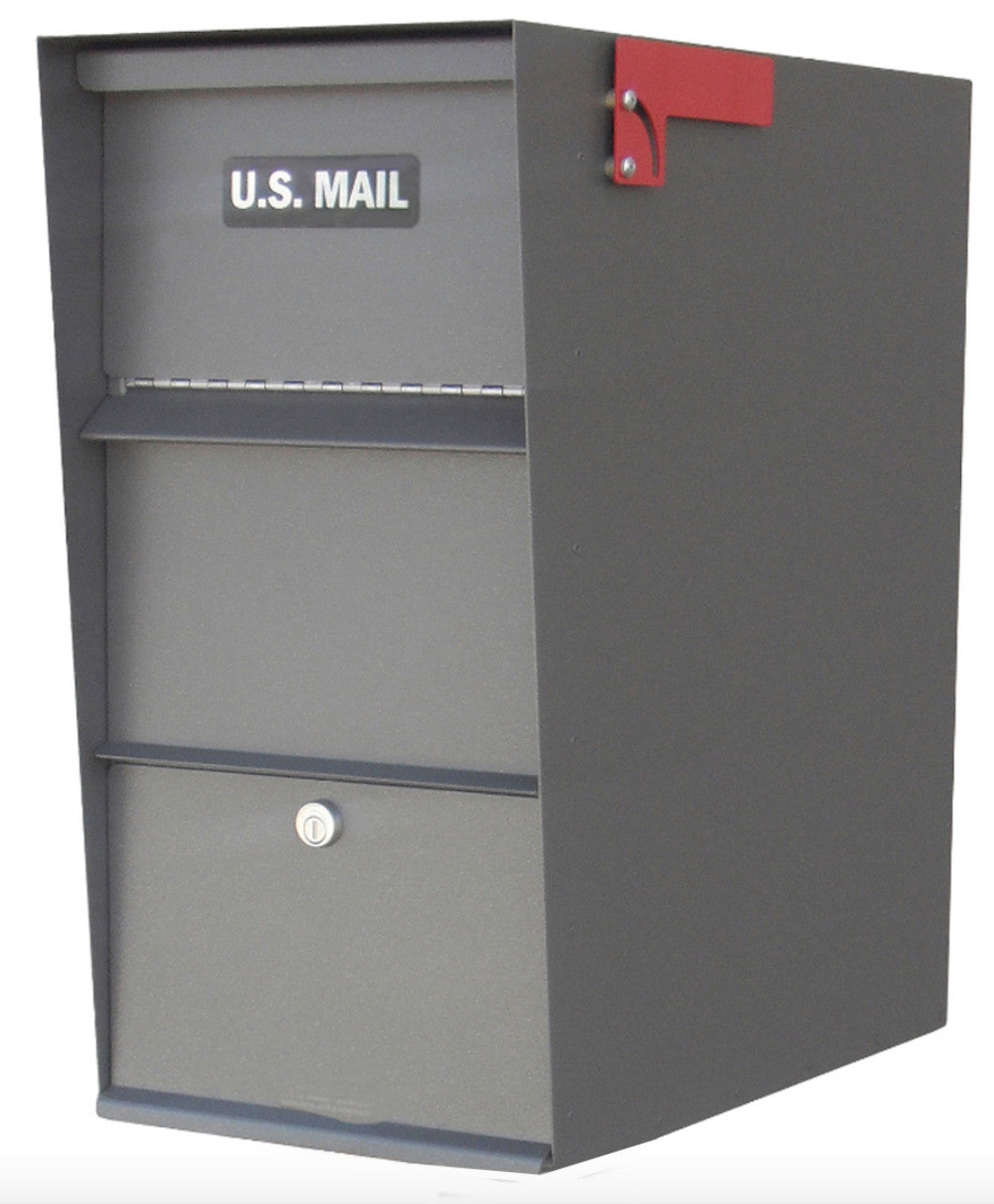 Locking Mailbox with Hopper Door