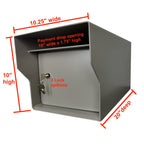 Outdoor Direct Weather Payment Dropbox dimensions