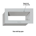 Wall Mail Drop Slot S2255 slot door open