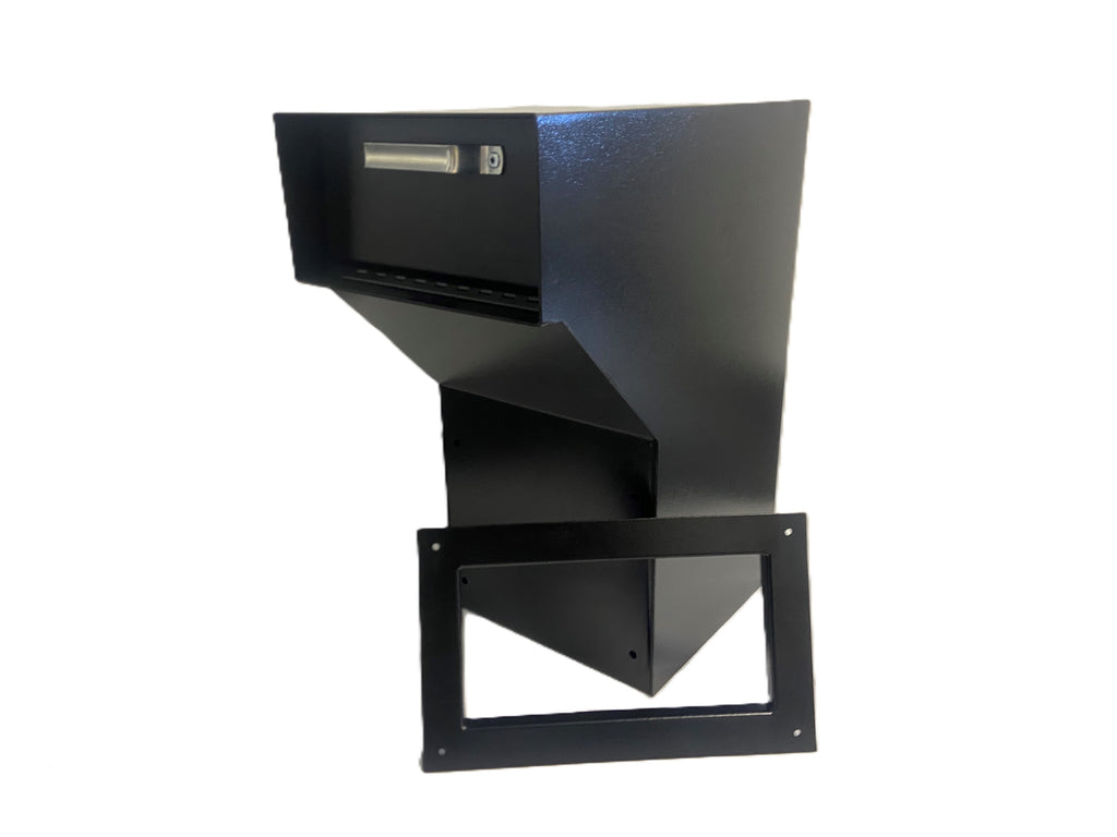 Large High Security Through the Wall Deposit Drop Box with Hopper Drop Door