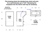 Line Drawing PVNDPRO903 for 4 to 7 inch walls 