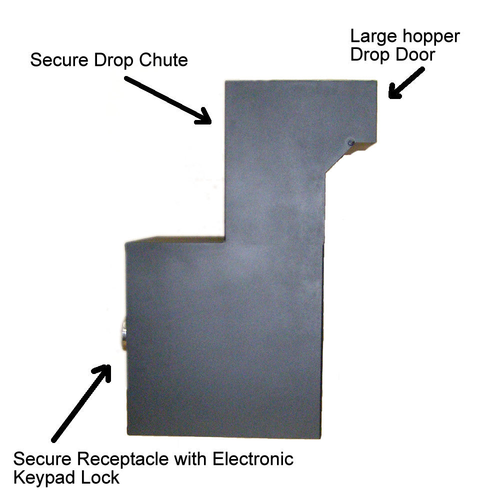 Through the Wall Deposit Drop with Receptacle Safe