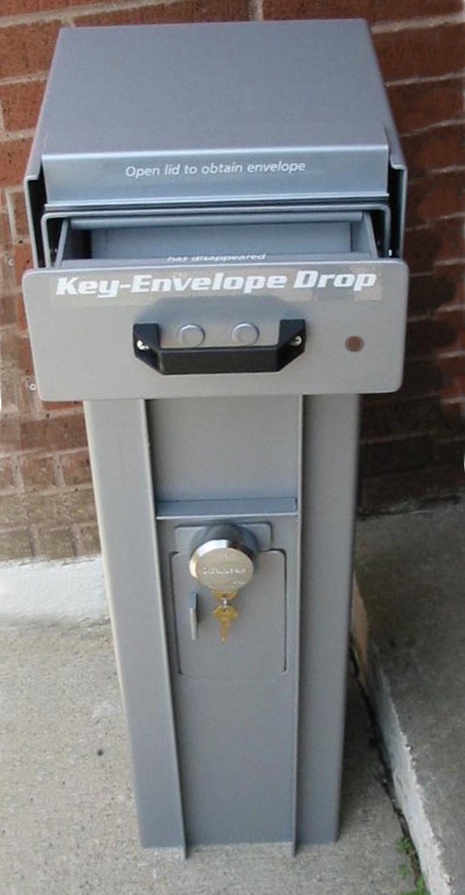 Free Standing High Security Key or Payment Drop Box 