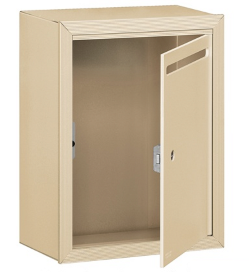 Outgoing Mail Dropbox door open
