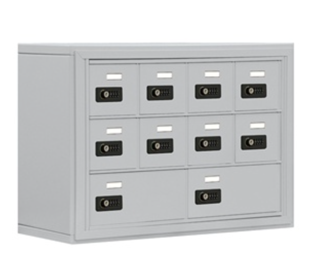 10 Door Cell Phone Locker with Combination Locks