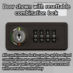 10 Door Cell Phone Locker with Combination Locks