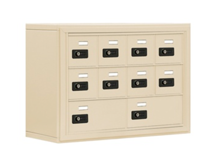 10 Door Cell Phone Locker with Combination Locks