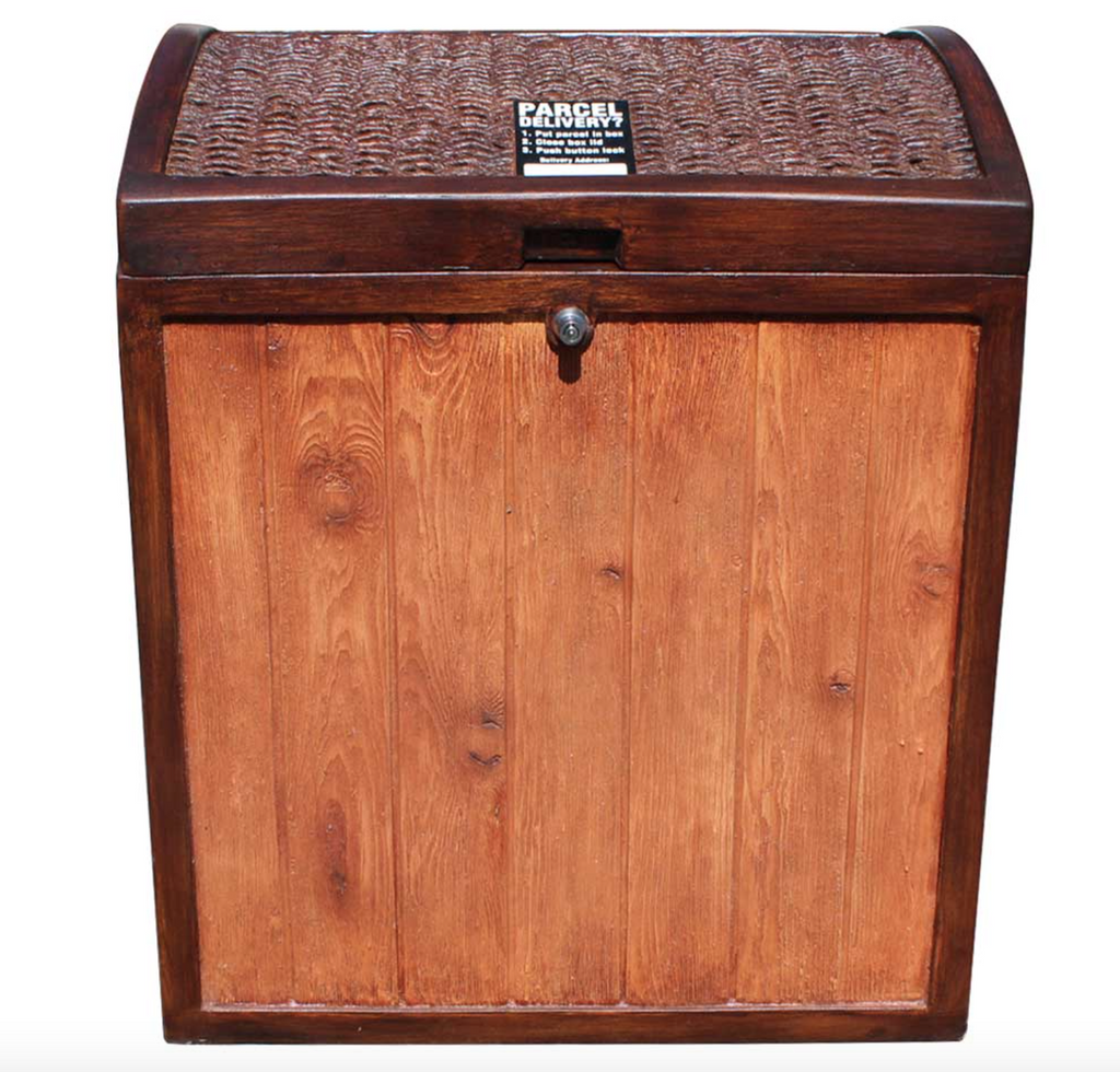 Decorative Parcel Receptacle for Home / Office Secure Deliveries