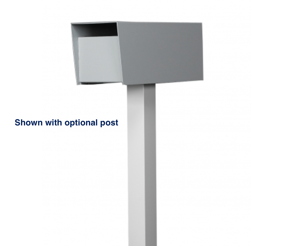 Locking Rural Mailbox with Rear Access in white