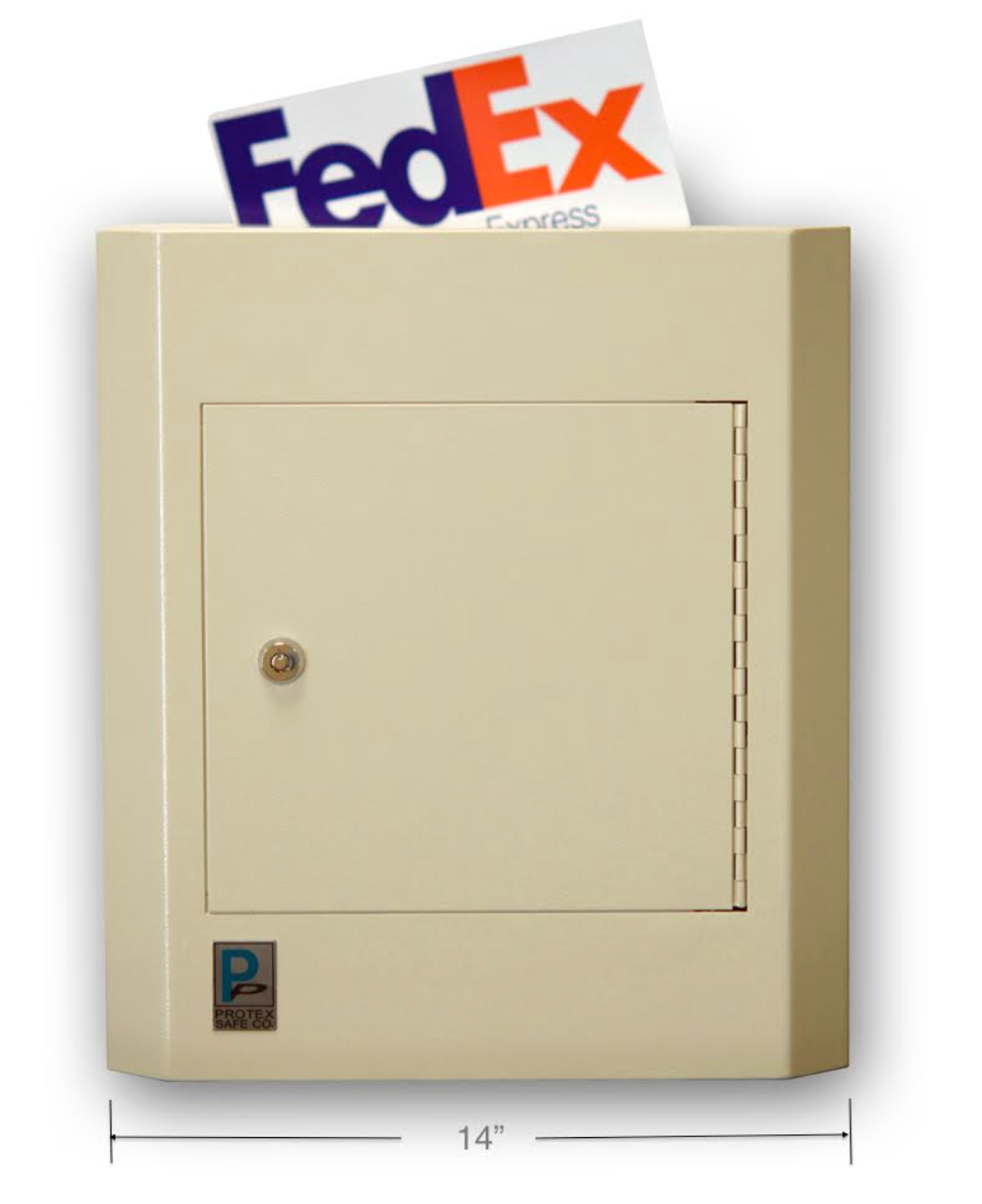 Wall Mounted Envelope Drop Box accepts fedex or ups envelopes 