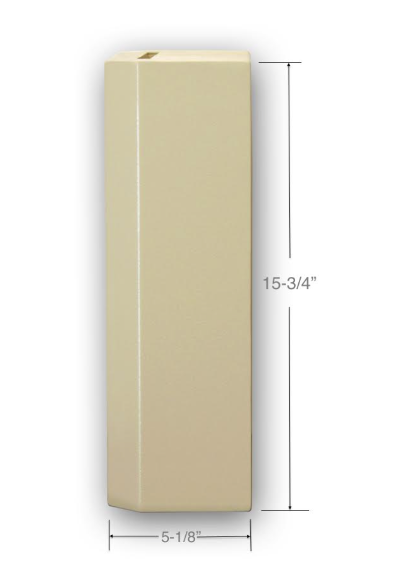Wall Mounted Envelope Drop Box side view